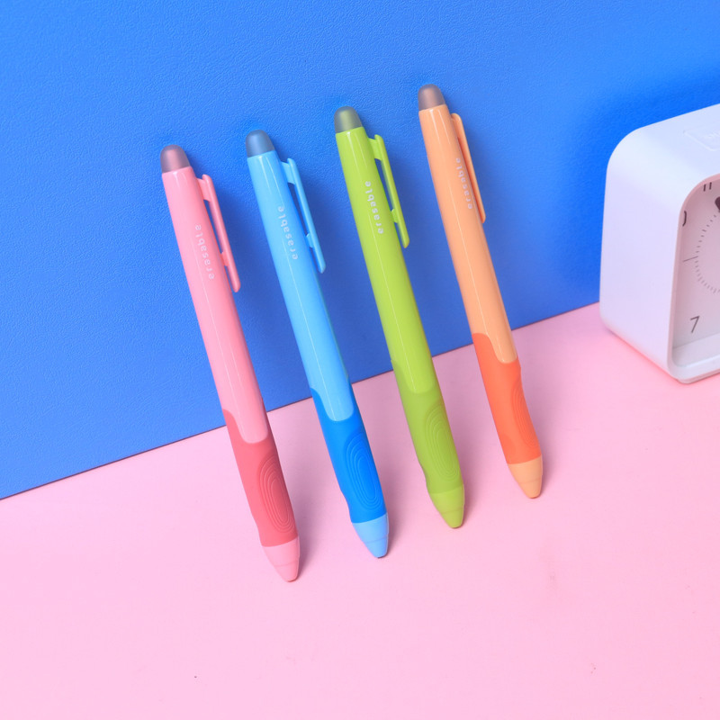 Bantex Erasable Gel Pen 0.5 mm / Pulpen Bisa Dihapus Tinta Biru Soft Grip BG1024 (3)