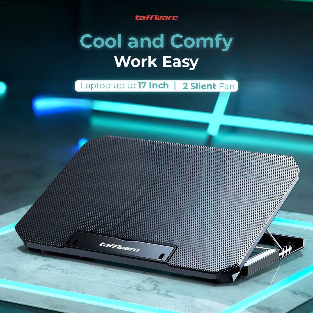 Jual Kipas Taffware Cooling Pad Laptop Kipas Pendingin 2 Fan 17 Inch ...