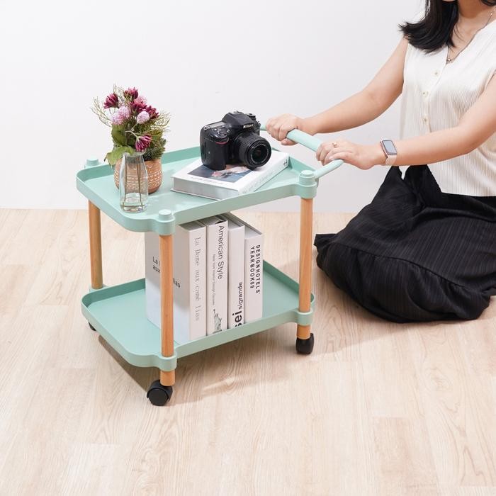 Jual STORA RAK TROLI WOOD TEMPAT PENYIMPANAN MULTIFUNGSI DENGAN RODA ...