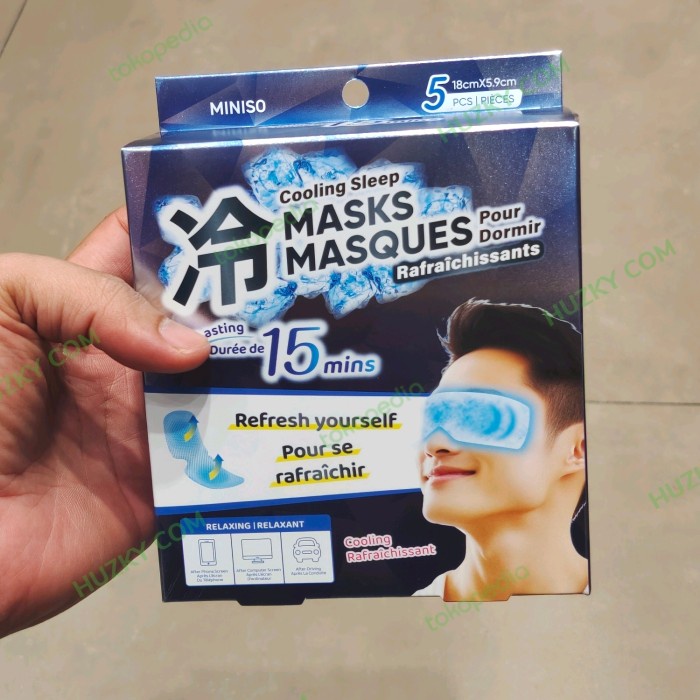 Jual Miniso Cooling Eyemask / Cooling Patches (Isi 5Pcs) | Shopee Indonesia