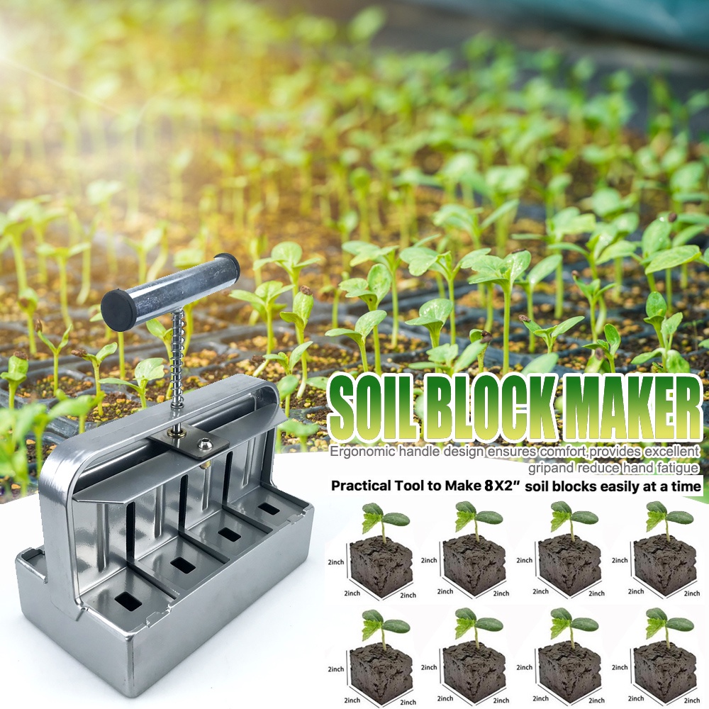 Jual Double-deck Handheld Seedling Soil Block Maker 2 Inch Soils ...