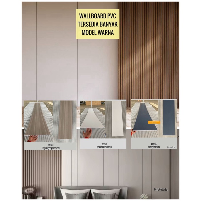 Jual wallboard pvc wallboard bambu wallboard pvc klik panjang 295cm ...