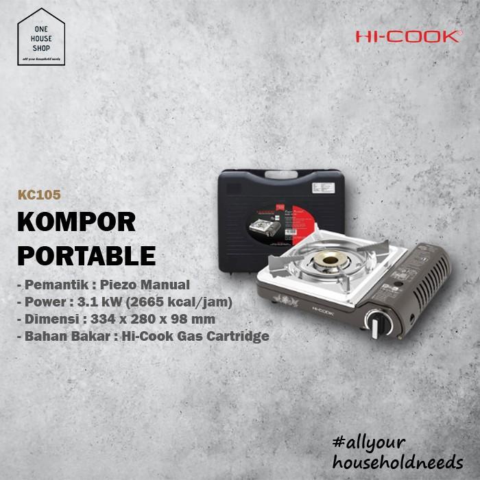 Jual Kompor Gas Portable Butane 3 Triple Safety System Hi-Cook KC105 ...