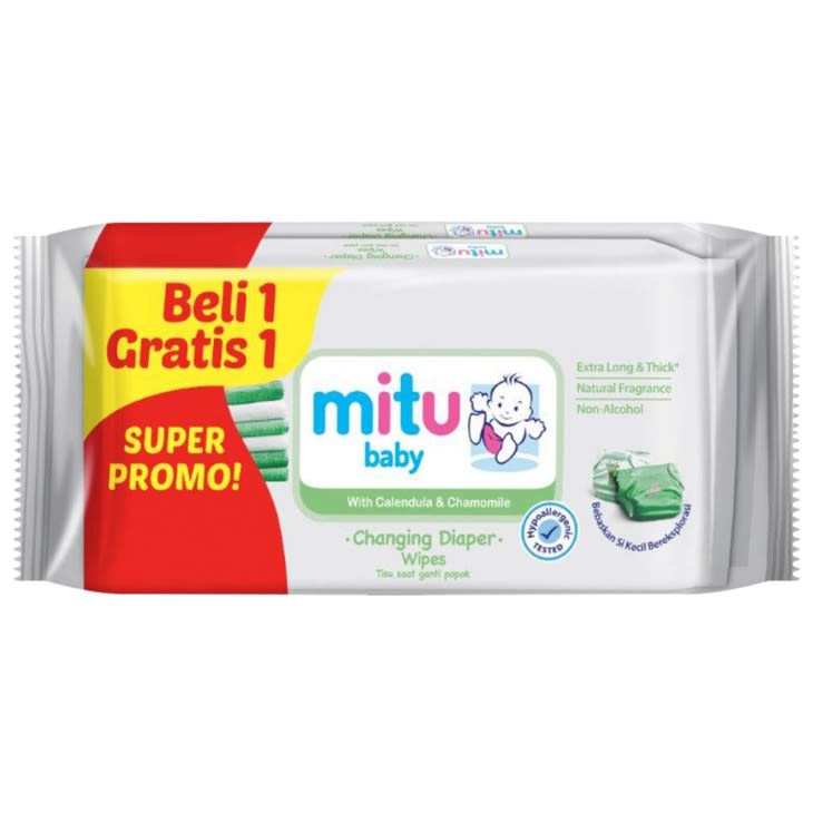 Jual MITU BABY GANTI POPOK WIPES WHITE VANILLA 50'S - RAJA SUSU ...
