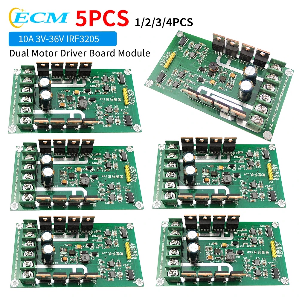 Jual 1-5pcs H-Bridge DC Dual Motor Driver PWM Module DC 3~36V 15A Peak ...