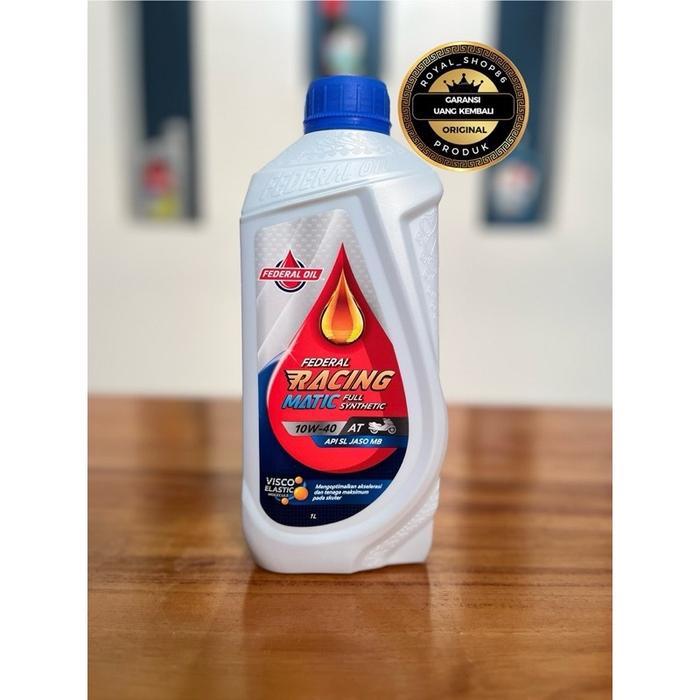 Jual OLI FEDERAL RACING 10W-40 4T API SL JASO MA2 1 LITER / OLI FEDERAL ...