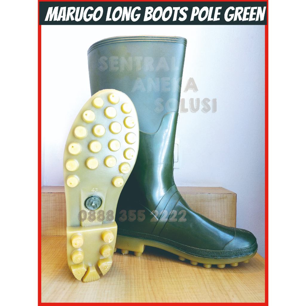 Jual HOT DEALS Marugo Long Boots Karet PVC Pole Pool Duri Pentol 40 cm ...