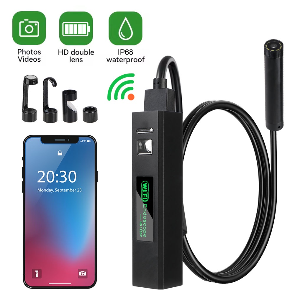 Jual Waterproof Industrial Wifi Endoscope Camera USB Car Inspection ...