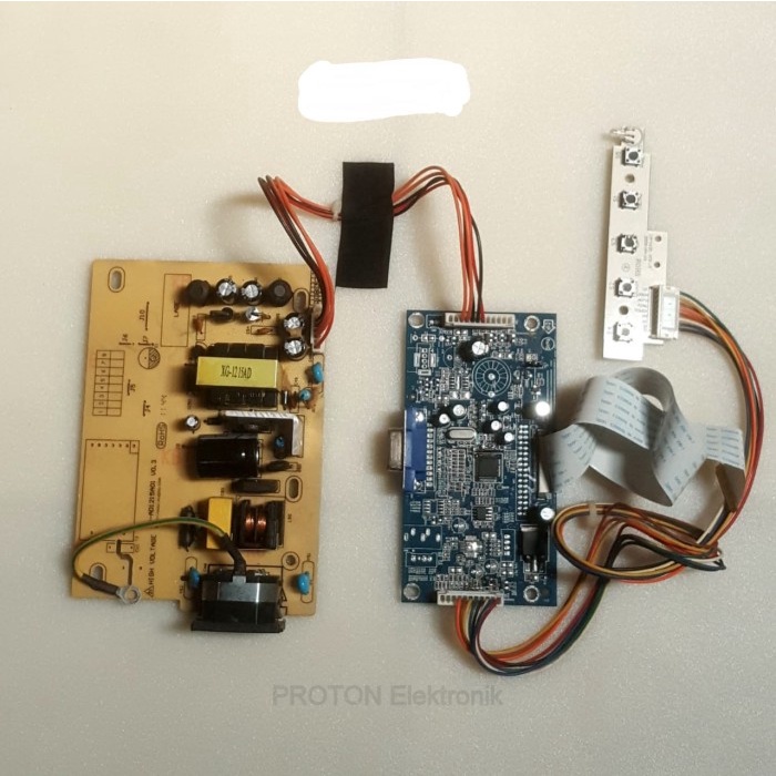 Jual 1 Set Mesin Monitor Mainboard + PSU + LVDS untuk panel bekas ...