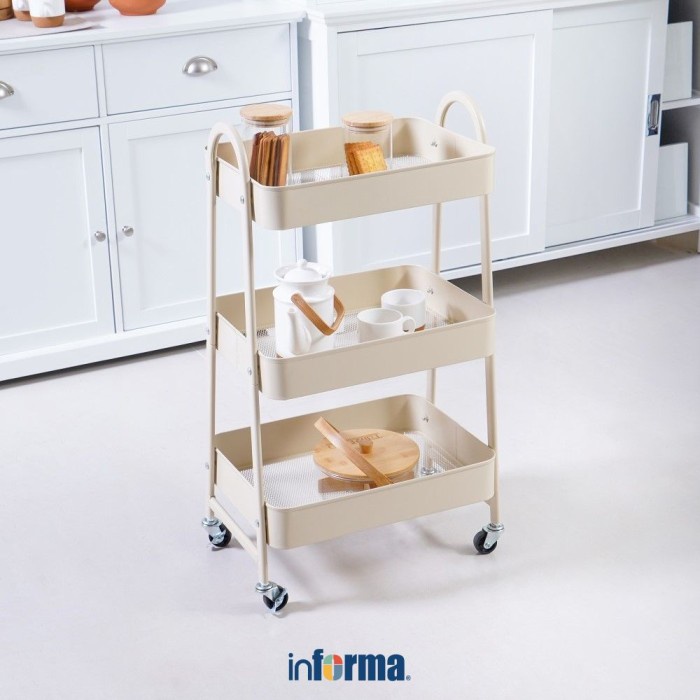 Jual Informa Rak Troli Dapur 3 Tingkat Walter - Putih | Shopee Indonesia