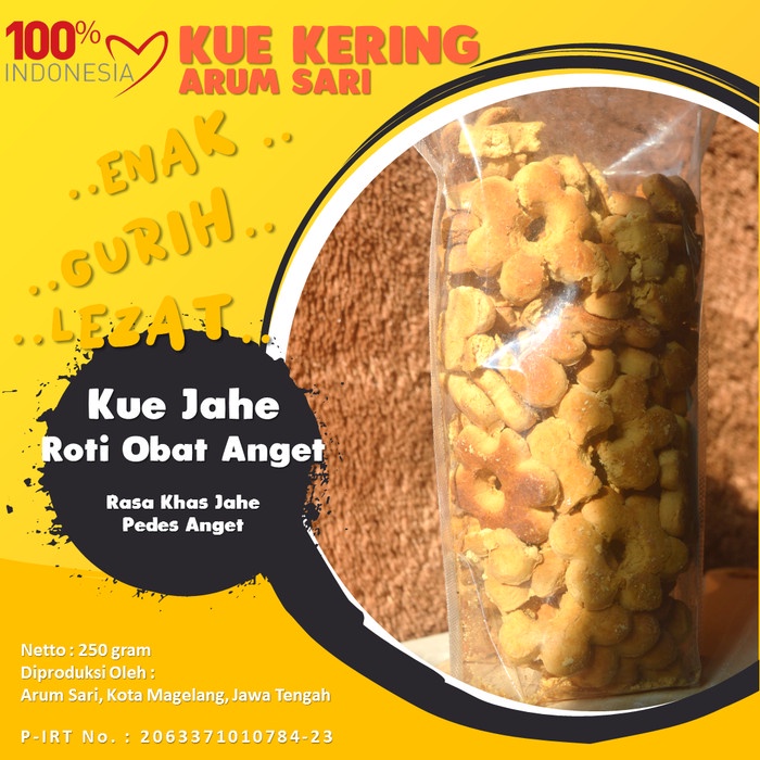 Jual DISKON Kue Kering Jahe Roti Obat Anget Jahe Oleh Oleh Magelang 250 ...
