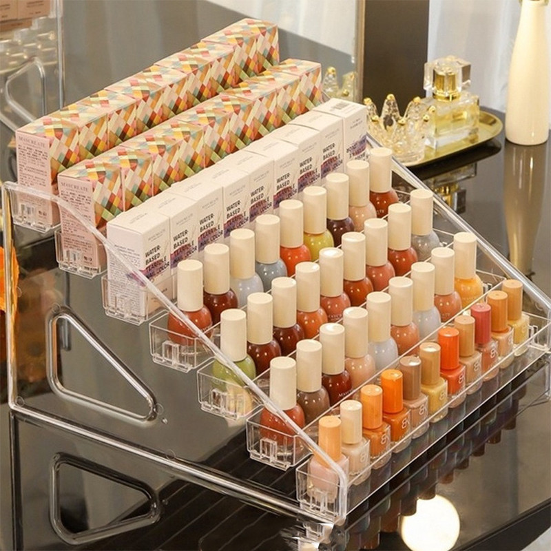 Jual Rak Akrilik 7 Tingkat Rak Kosmetik Acrylic Grid / Rak Cosmetic ...