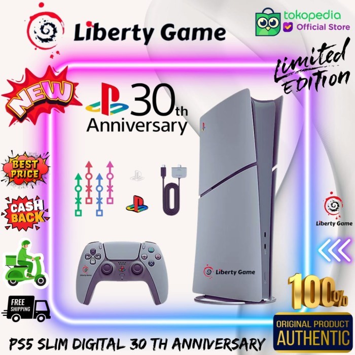 Jual Ready!! SONY PlayStation 5 Slim / PS5 Slim Digital Console 30th ...