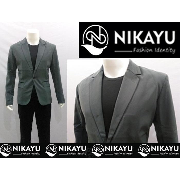 Jual Rawman- Blazer New Grey - Jas Pria Slimfit Korea Style Abu High ...