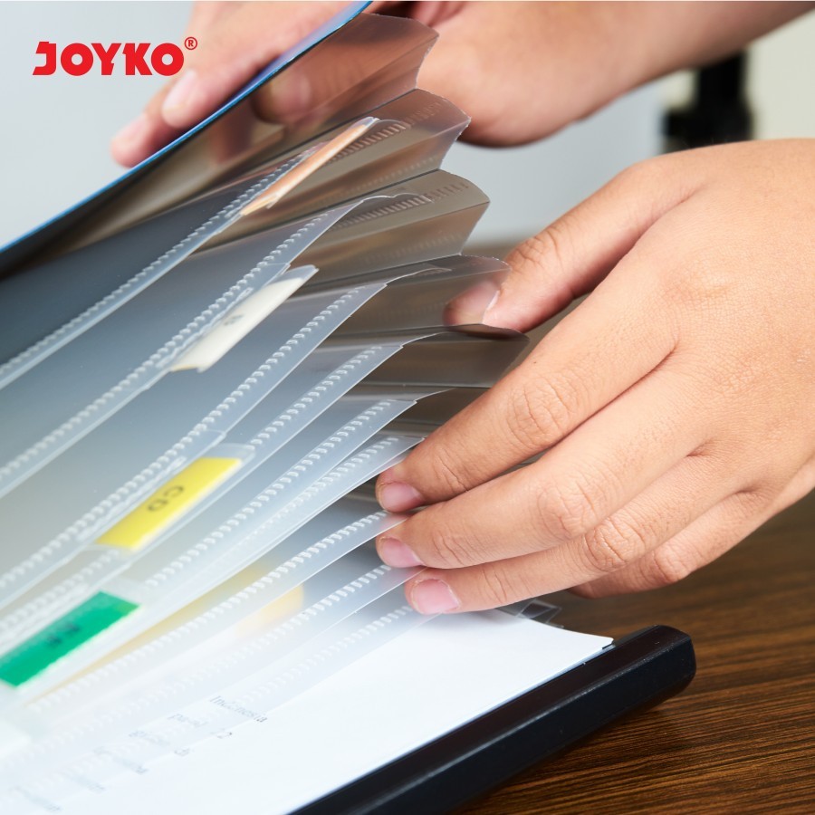 Jual JOYKO EXPANDING FILE FOLIO F4 13 POCKETS / MAP HARMONIKA SERBAGUNA ...
