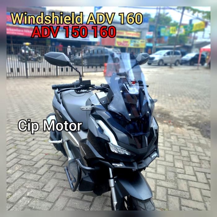 Jual Ws Visor Windshield Honda Adv 150 Model Rayben Clear Hitam ...
