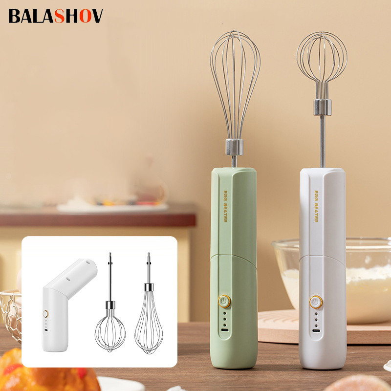 Jual Folding Portable Electric Food Mixer Automatic Whisk Egg Beater ...