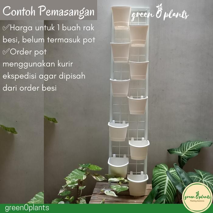 Jual Rak Besi Tanaman Dinding Vertikal Vertical Garden 25cm x 120cm ...