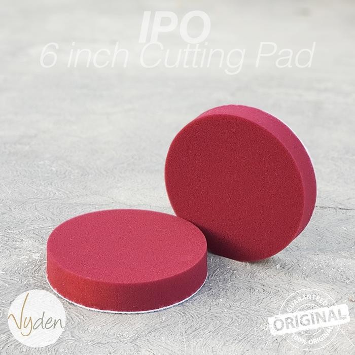 Jual IPO 6 Inch 6 In Thick Flat Foam Pad Maroon Compounding Pad Cutting ...