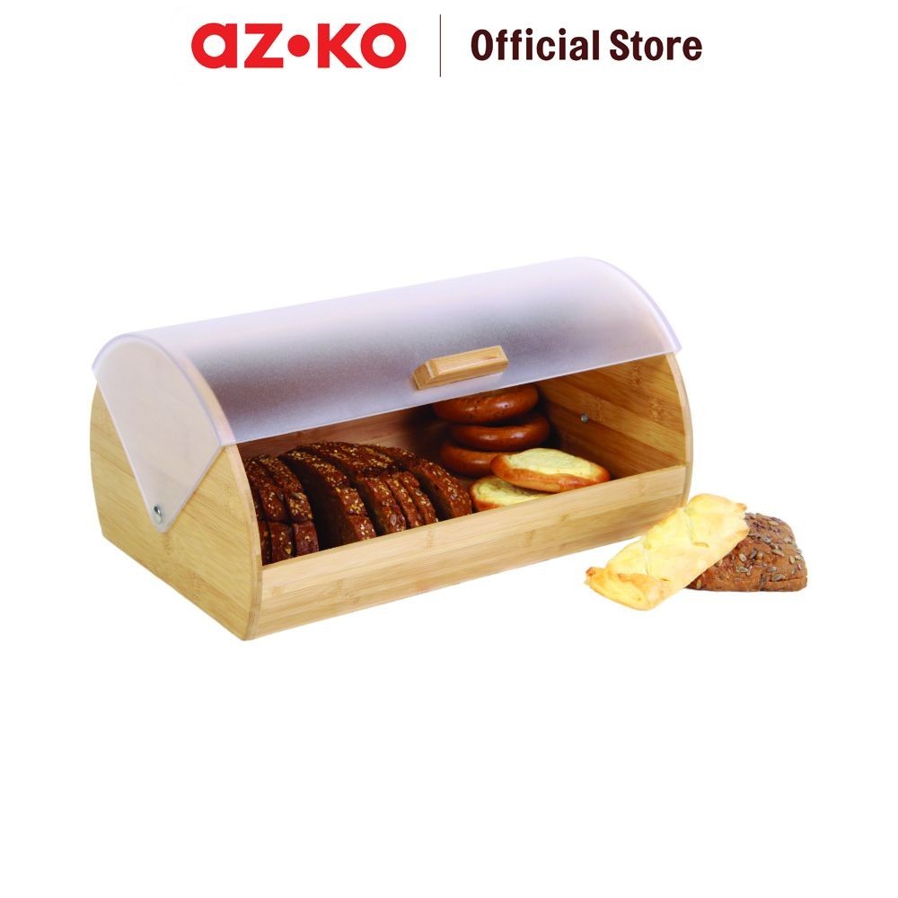 Jual AZKO Delicia Mediena Tempat Roti Rectangle - Cokelat Natural Bread ...