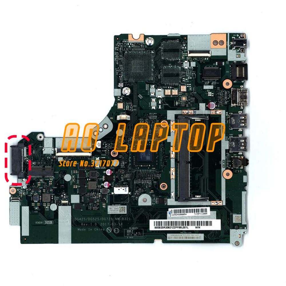 Carte Mère Lenovo NM-B321 Pour 330-17AST, Processeur AMD A-9 9425, Pour Pièces