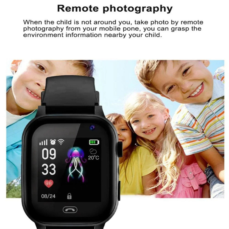 Jual 4G Smart Watch Kids Sos Gps Location Tracker Sim Card Video Call ...