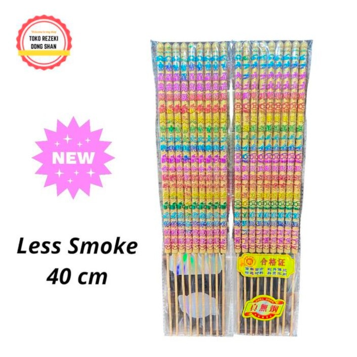 Jual Hio less smoke 9 batang tulisan, warna emas - 40cm | Shopee Indonesia