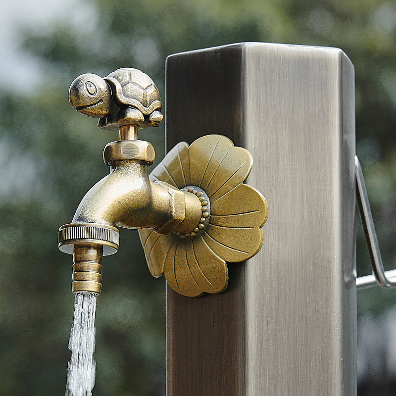 Jual Decorative Outdoor Faucet Garden Bibcock Tap Bathroom Washing ...