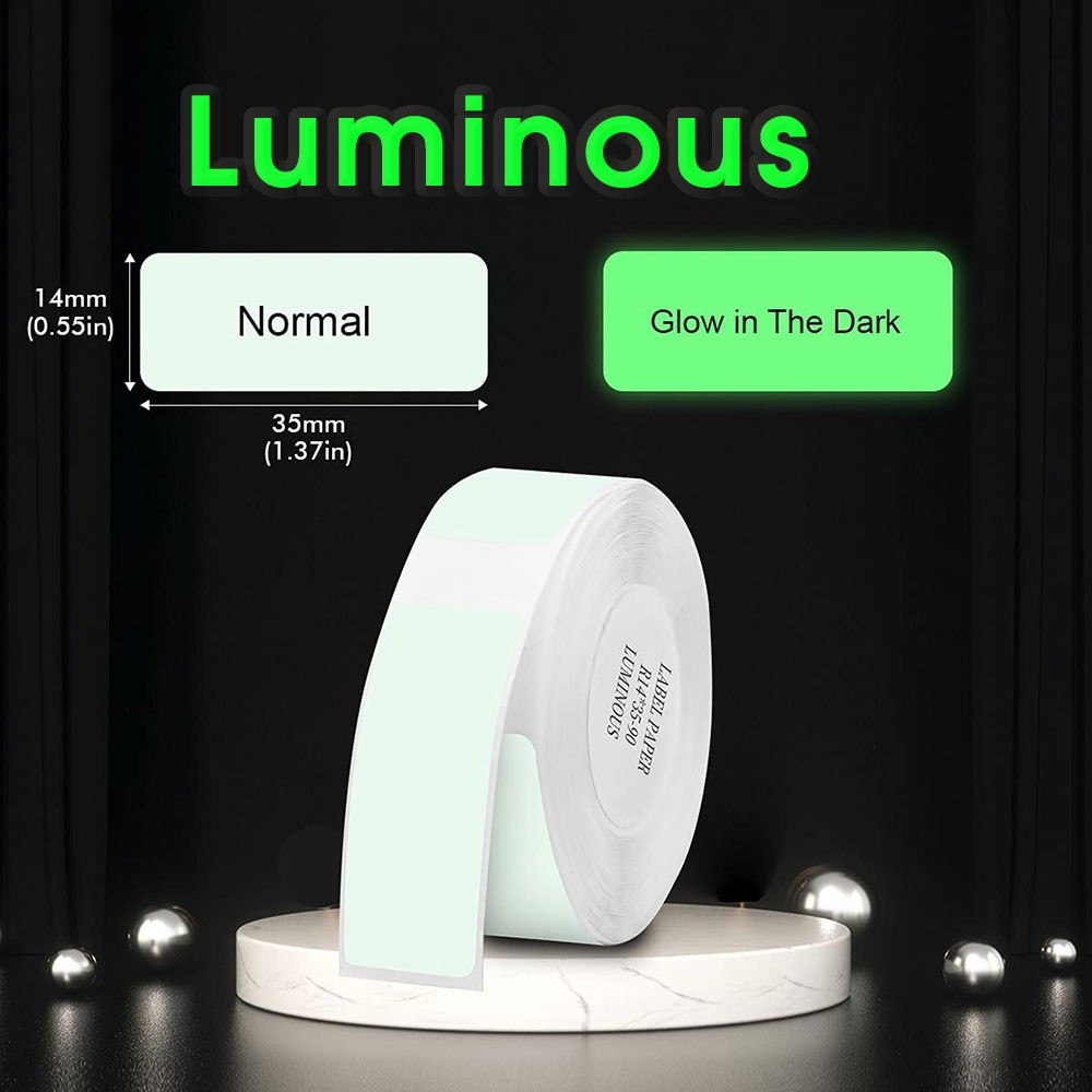 Jual Glow in the Dark Thermal Stiker Label Niimbot D11 D110 D101 H1S ...