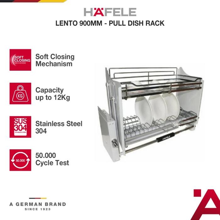 Jual PREMIUM Hafele Pull-Down Dish Rack Lento - Rak Dapur Tarik - 900 ...