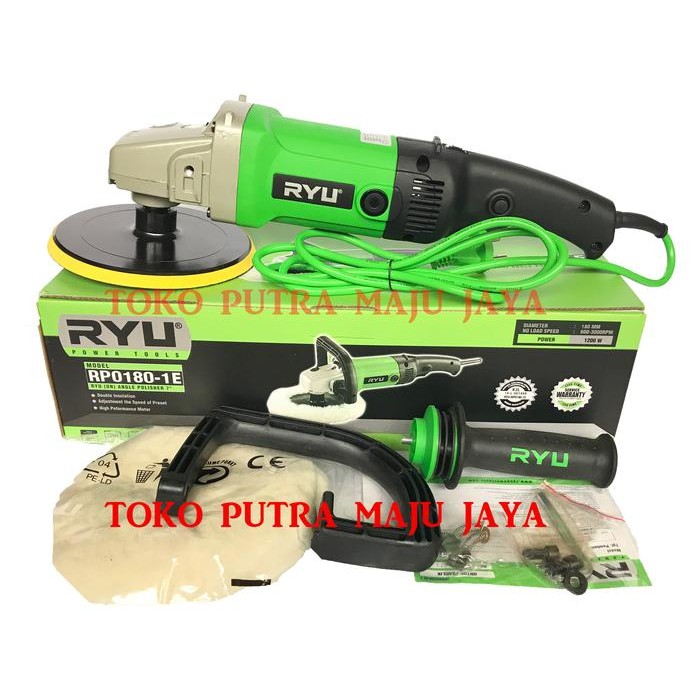 Jual MESIN POLES POLIS MOBIL RYU RPO 180 - 1E RPO180 POLISHER 7 INCH ...