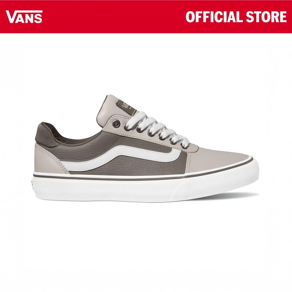 Vans Ward Grey Leather Vans Shoes Grey Vans Ward Clearance