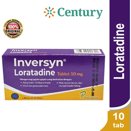 INVERSYN 10 MG 1 BLISTER 10 TAB / ALERGI / OBAT RHINITIS ALERGI