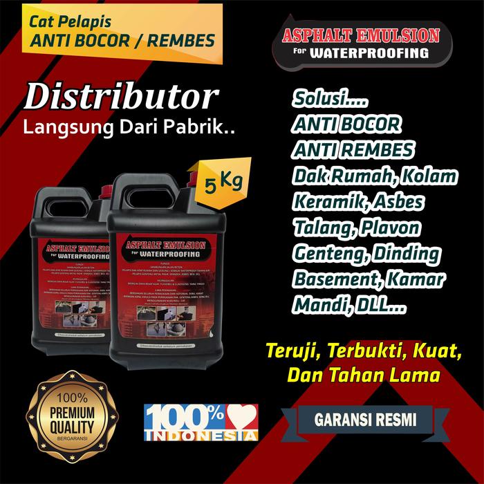 Jual Aspal Cair Anti Bocor Asphalt Emulsion For Waterproofing 5 Kg ...