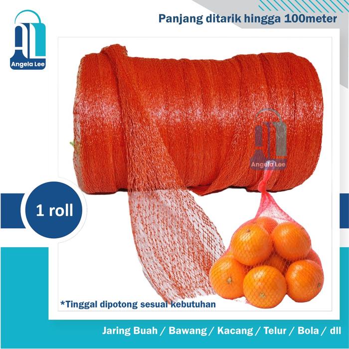 Jual Polynet Waring Rambang Kantong Jaring Buah Telur panjang 100meter ...