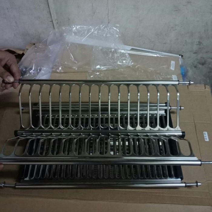 Jual Rak piring stainless stell rak piring dalam kiten set 60 cm ...