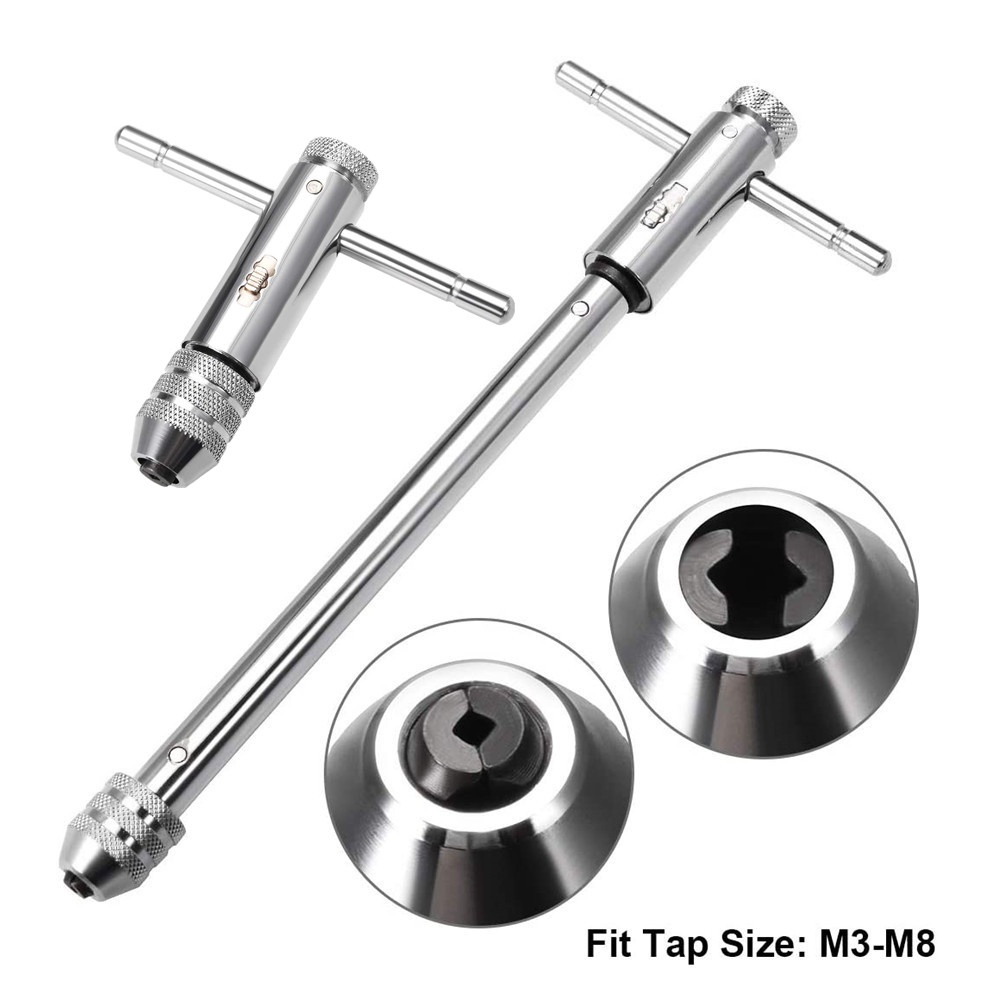 Jual Adjustable T-Handle Ratchet Tap Holder Wrench, Machine Screw ...