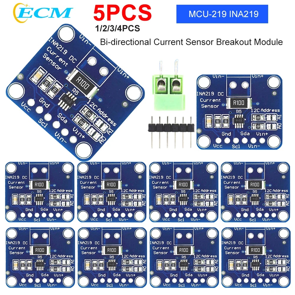 Jual 1-5pcs MCU-219 INA219 I2C Zero Drift Bi-directional Current Power ...