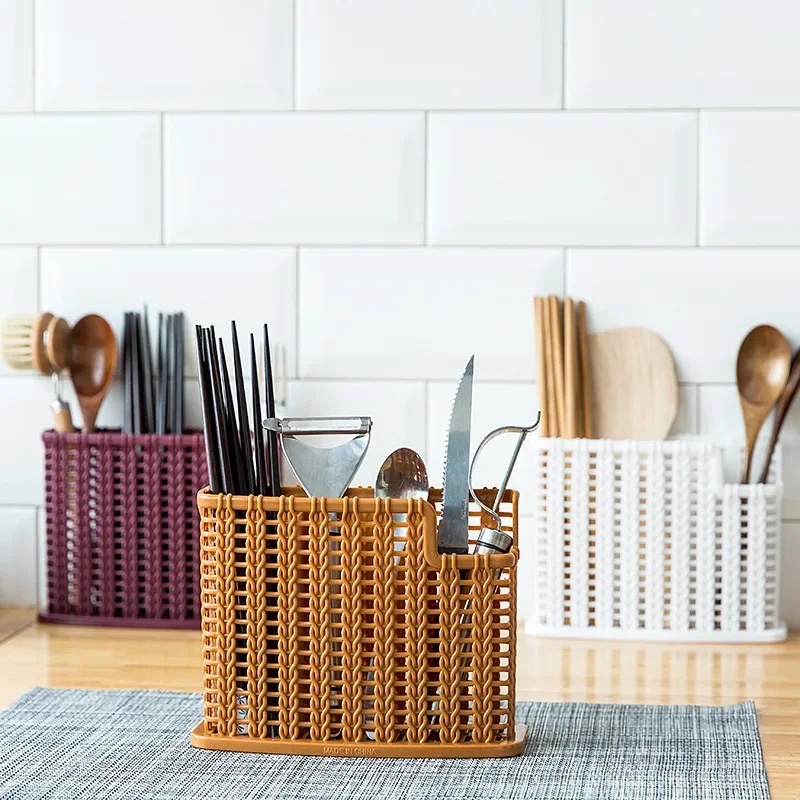 Jual utensil drying racks knife stand drain rack cutlery organizer ...