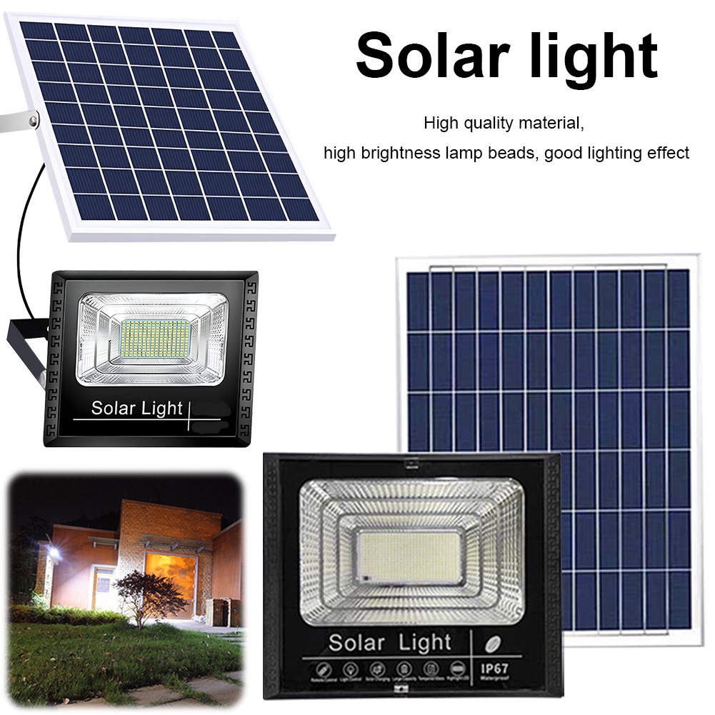 Jual Solar Flood Light LED Reflector Spotlight with Remote Control ...