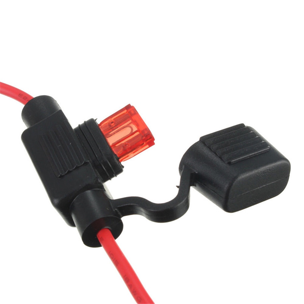 Jual 32V Mini Auto Fuse Holder 16AWG And Car Blade Fuse 3A 10A ...