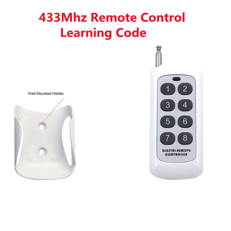 Jual 433Mhz Long Range Wireless RF Remote Control 1527 Learning Code ...