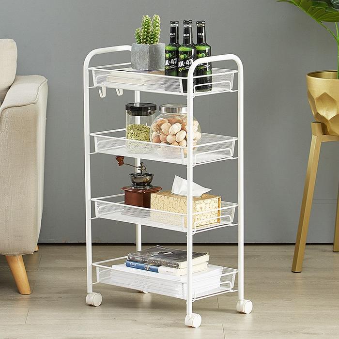 Jual Rak Troli Rak Roda Besi Dorong Trolly Tray Wheel Rack Rak Dapur ...