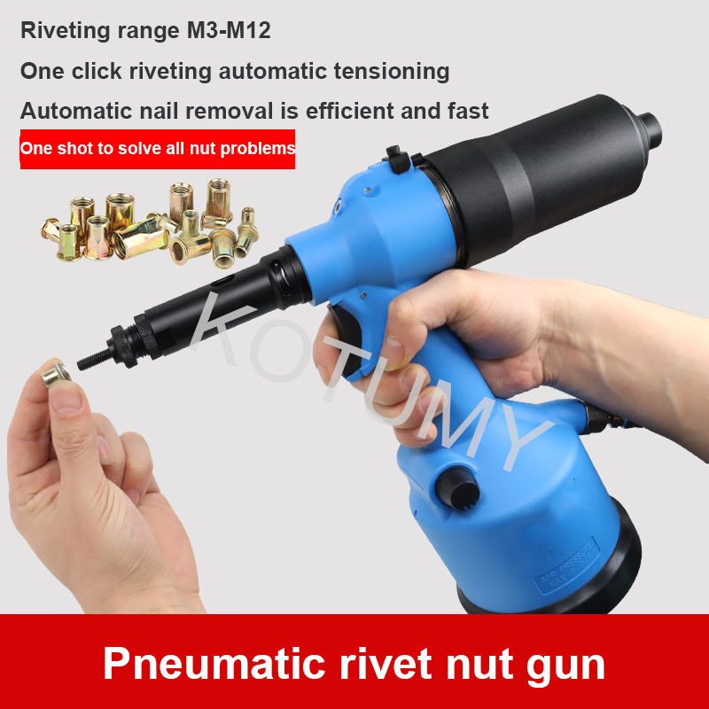 Jual Fully Automatic Rivet Nut Pneumatic Hydraulic Pull Cap Gun For ...