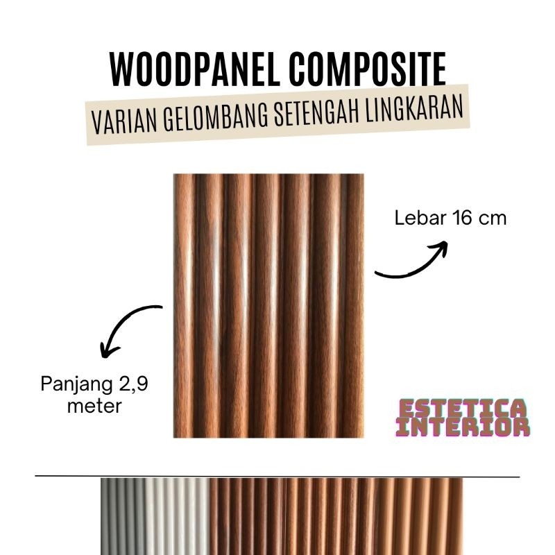 Jual KirimLgSg-Wallpanel Woodpanel WPC Wood Panel Composite Motif Kayu ...