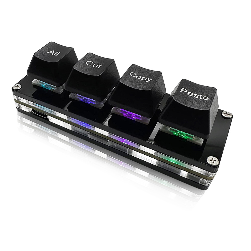 Jual Mini 4-Key Select All Cut Copy Paste Macro Pad Ctrl A X C V ...