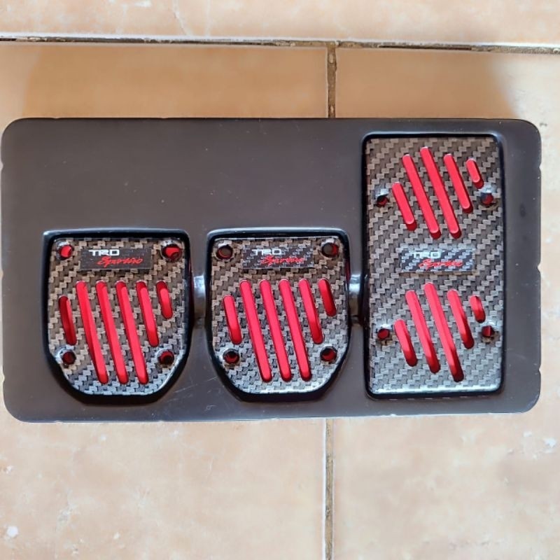 Sparco Manual Throttle/brake Non-slip Pedal Set Aluminum Universal-Black