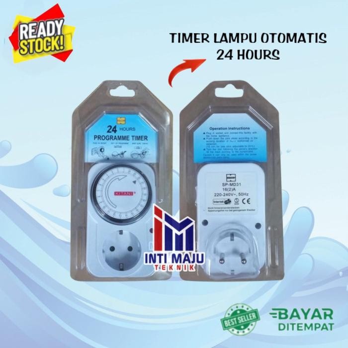 Jual Timer Pengatur Waktu Pompa Atau Lampu Kolam Renang 24 Jam | Shopee ...
