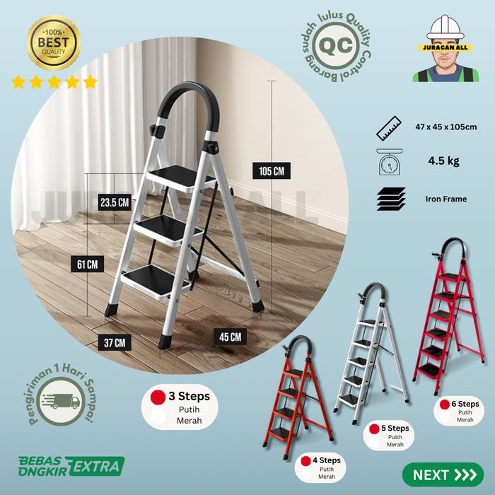 Jual Tangga Lipat/Tangga Portable/Tangga Lipat Besi Alumunium-3 Step ...