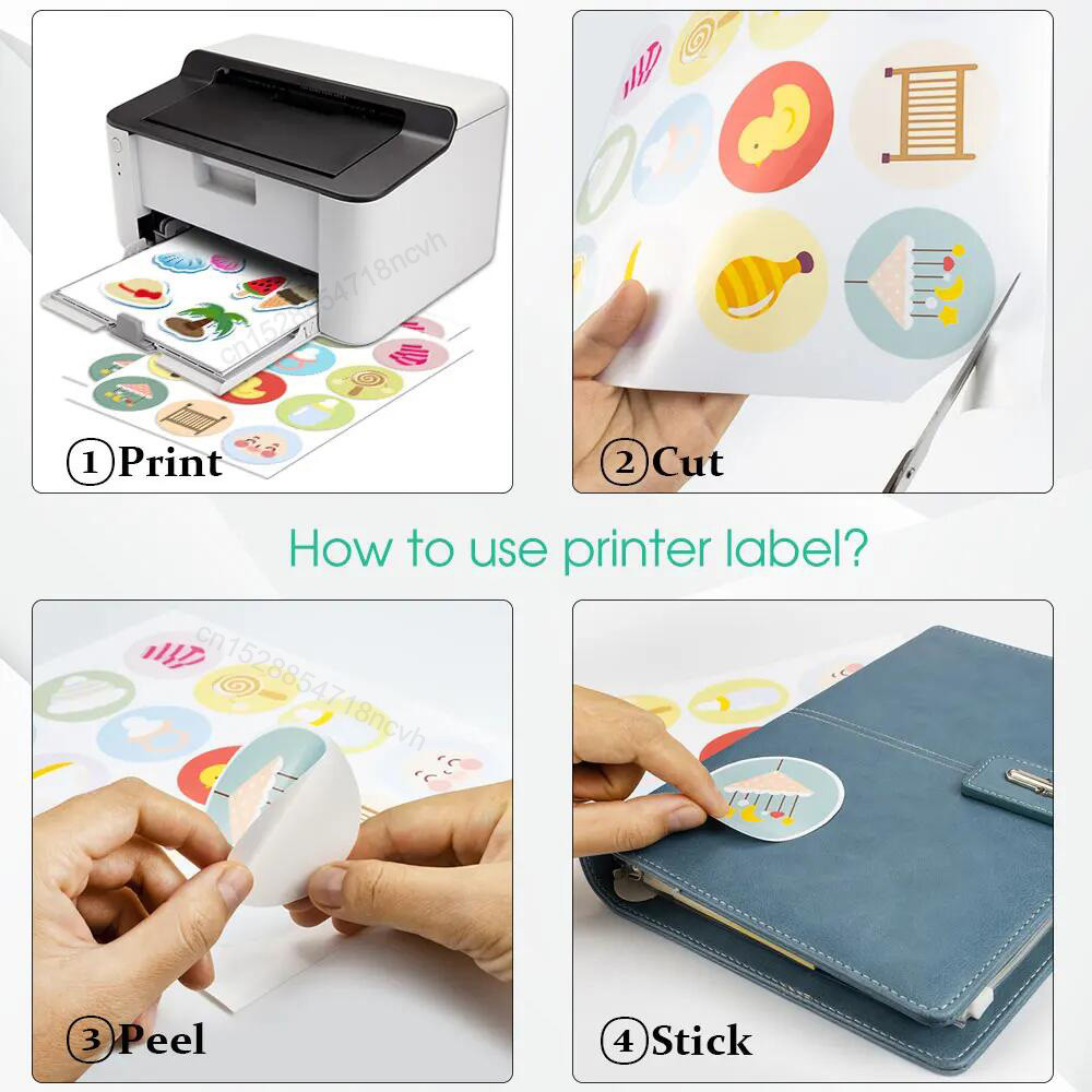 Jual A4 Paper Sheets Hologram Sticker Printable Label Sticker Paper for ...